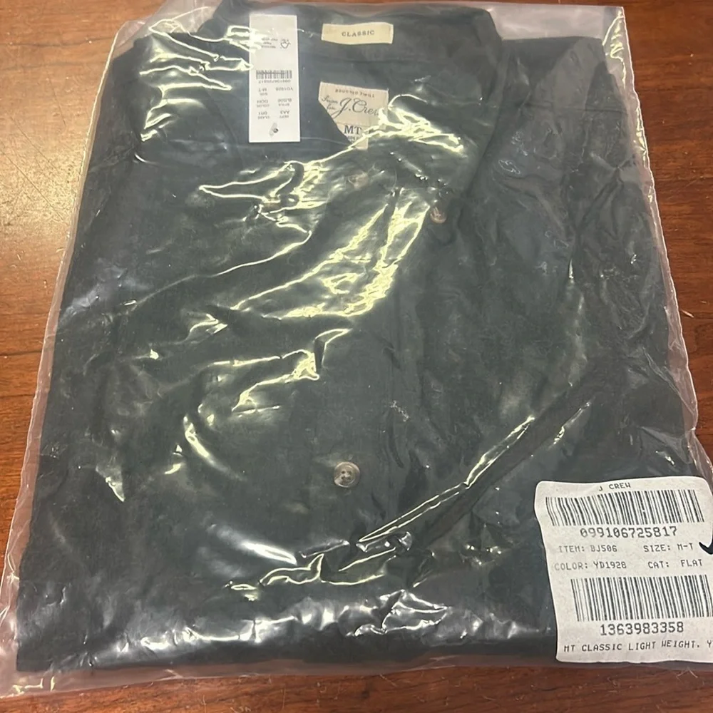 J Crew Yellow Tall brushed twill shirt BJ506